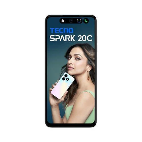 TECNO Spark 20C | Mystery White, (16GB*+128GB) | 50MP Main Camera + 8MP Selfie| 90Hz Dot-in Display with Dynamic Port & Dual Speakers with DTS | 5000mAh Battery |18W Type-C | Helio G36 Processor - Image 4