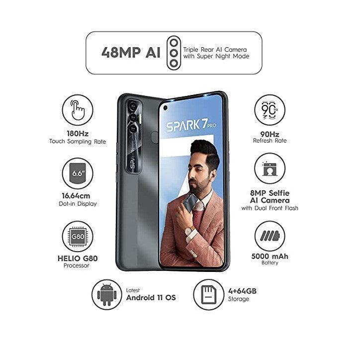 Tecno Spark 7 Pro Alps Blue 6GB 64GB Refurbished - Image 7