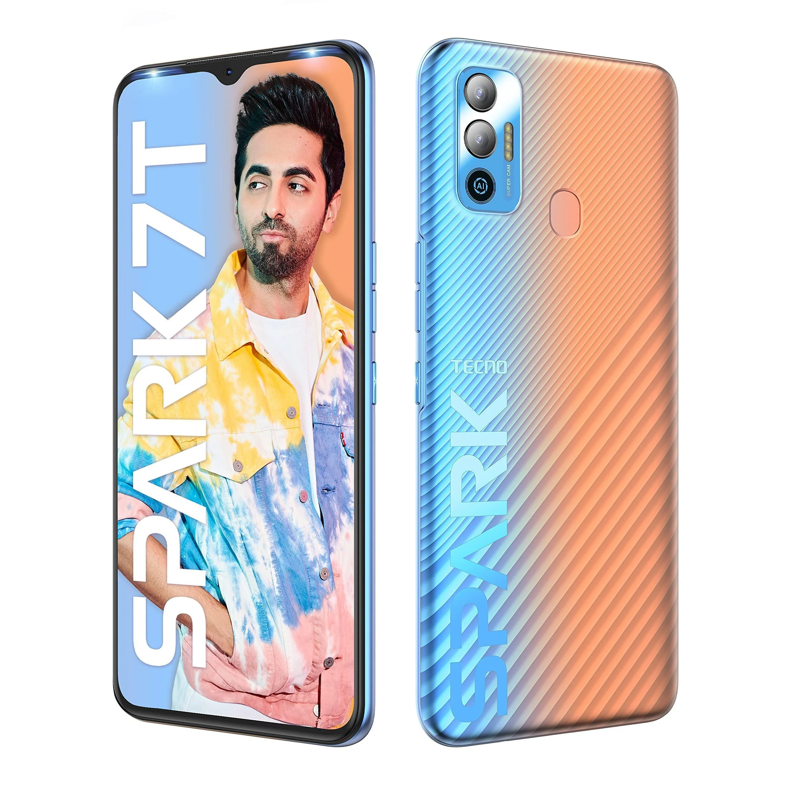 TECNO Spark 7T(Nebula Orange, 4GB RAM, 64GB Storage) 6000 mAh Battery Refurbished - Image 2