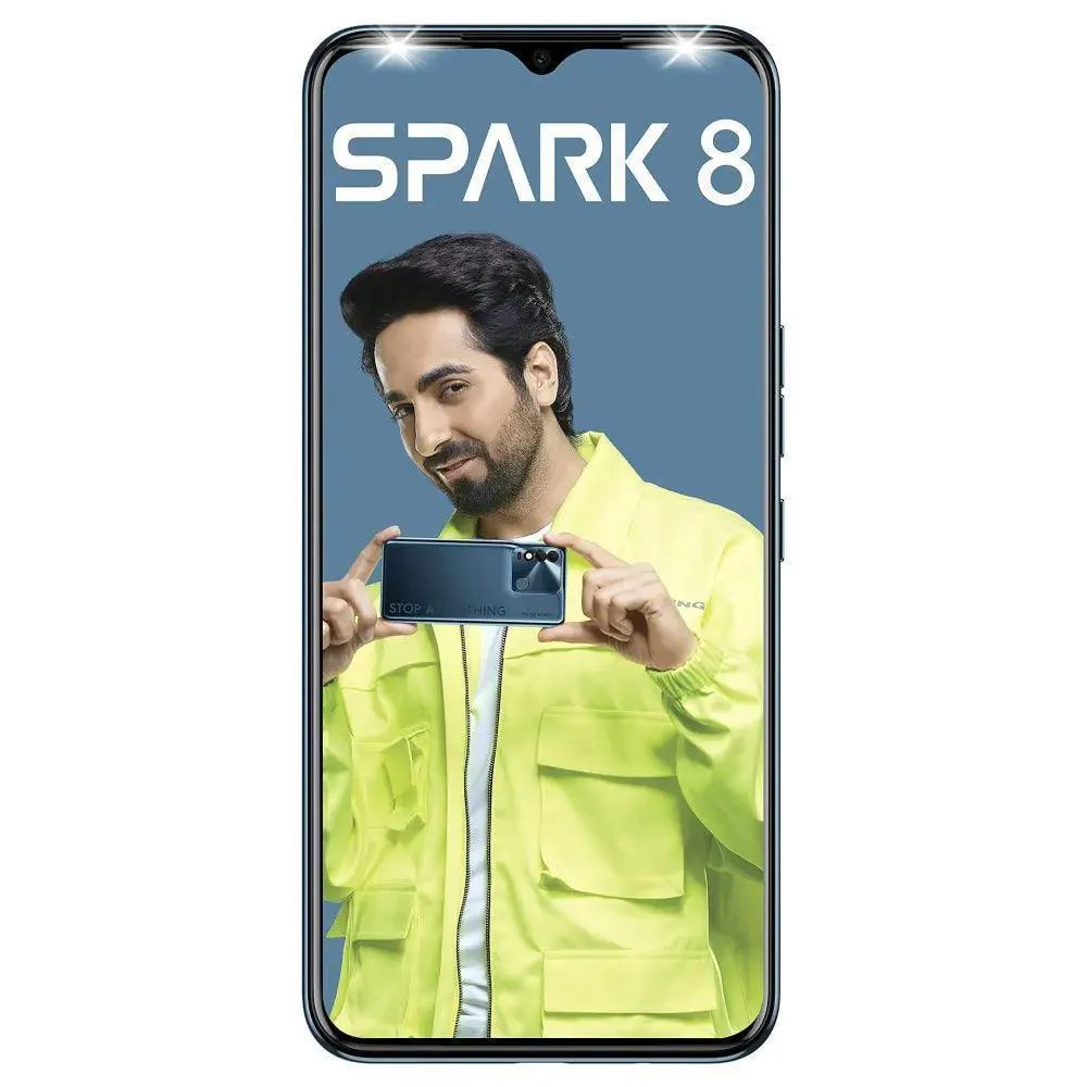 Tecno Spark 8 64GB, 4GB RAM, Turquoise Cyan, Mobile Phone Refurbished - Image 8