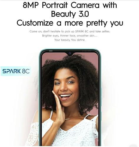 Tecno Spark 8C (Magnet Black, 4GB RAM, 64GB Storage) | 13MP AI-Enhanced Dual Camera | HD+ 6.6" Dot Notch Screen | Upto 7GB Memory fusion | 5000mAh Long-lasting Battery | 8MP Portrait Camera Beauty 3.0 - Image 6
