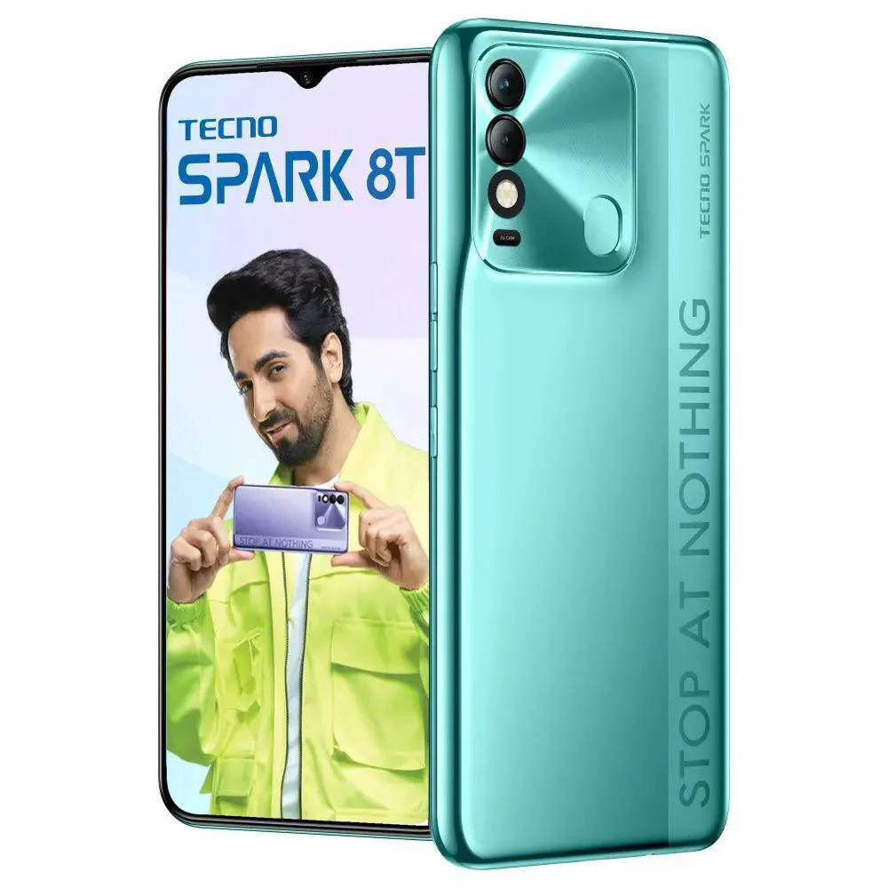 Tecno Spark 8T 64 GB, 4 GB RAM, Turquoise Cyan, Mobile Phone Refurbished - Image 2