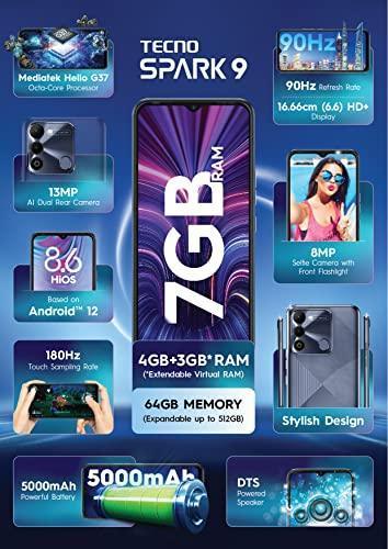 Tecno Spark 9 (Infinity Black, 4GB RAM,64GB ) Refurbished - Image 2