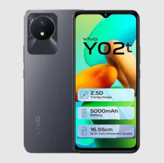 Vivo Smartphone Y02T (4GB RAM, 64GB, Cosmic Grey) Refurbished