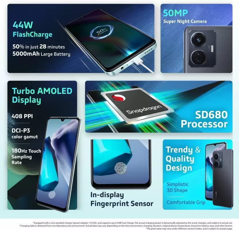 Vivo T1 44w Midnight Galaxy (6+128GB) Refurbished - Image 8