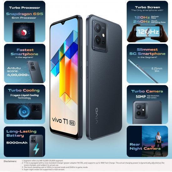 Vivo T1 5G 128 GB 6 GB RAM Black Refurbished - Image 3