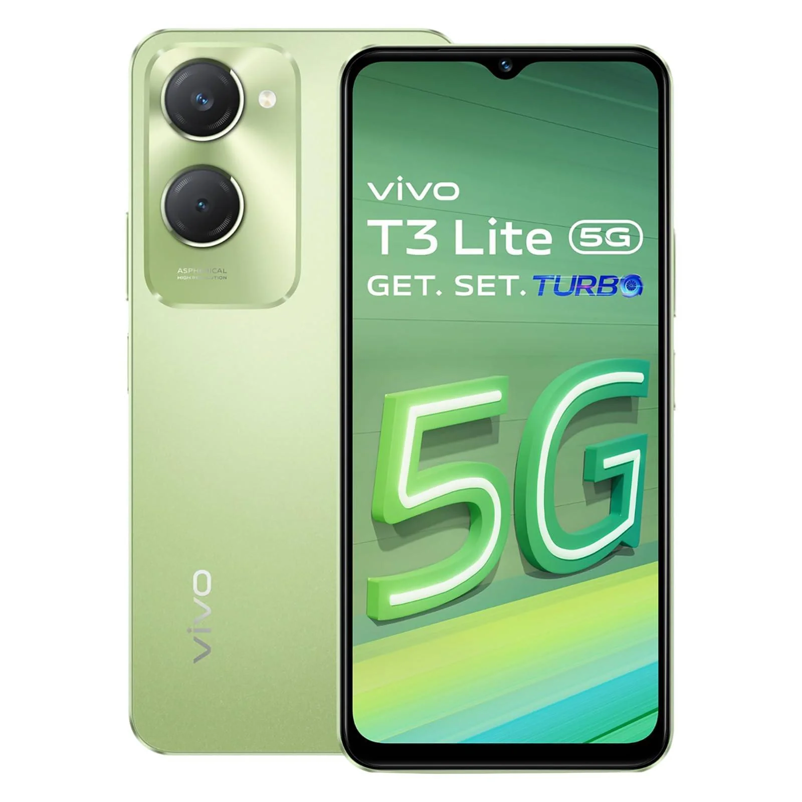 Vivo T3 Lite 5G Smartphone (Vibrant Green, 6GB Ram 128GB Storage) Refurbished