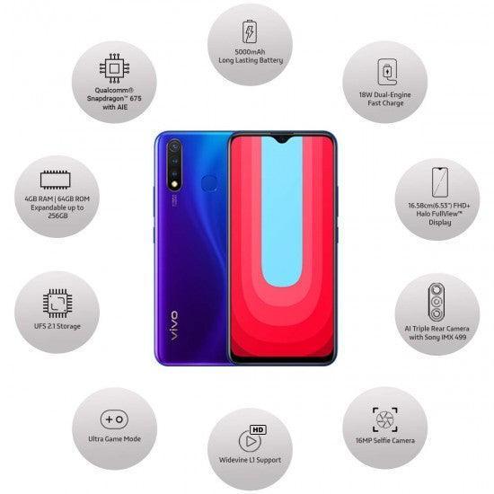 Vivo U20 Blazing Blue, 6GB RAM, 64GB - Image 9
