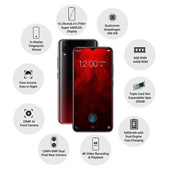 Vivo V11 Pro, Supernova Red ( 6GB RAM, 64GB Storage) - Image 3