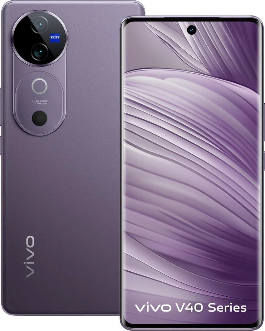 Vivo V40 5G Smartphone (Lotus Purple, 8GB RAM, 256GB Storage) Refurbished