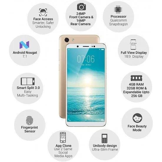 Vivo V7 (Champagne Gold, 32 GB, 4 GB) Refurbished - Image 2