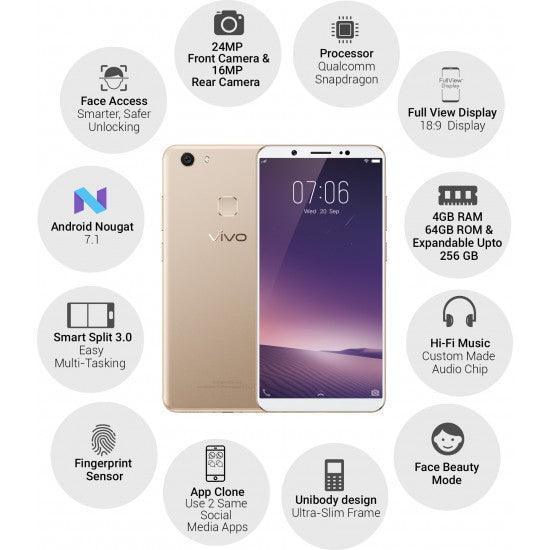 vivo V7+ (Gold, 64 GB) (4 GB RAM) Refurbished - Image 3