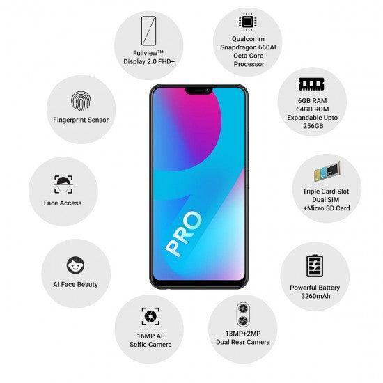 Vivo V9 Pro (Black, 6GB RAM, Snapdragon 660AIE) Preowned - Image 3