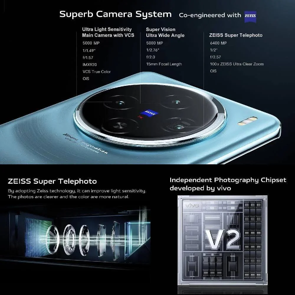 Vivo X100 5G 256 GB, 12 GB RAM, Blue, Smartphone Refurbished - Image 19
