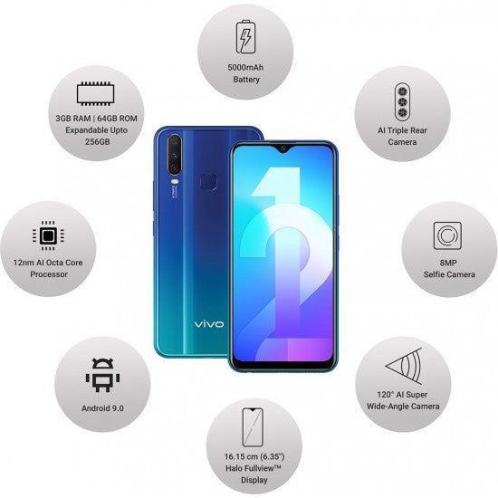 Vivo Y12 (Aqua Blue, 64 GB) (4 GB RAM) Refurbished - Image 4