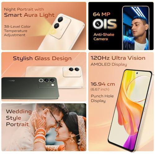 Vivo Y200 5G (Desert Gold, 8GB RAM, 128GB Storage) Refurbished - Image 5