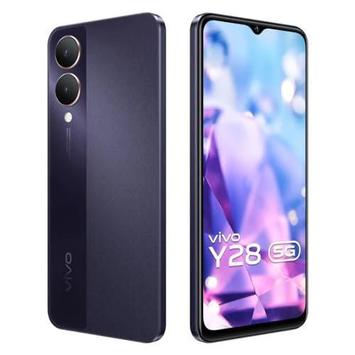 Vivo Y28 5G(Crystal Purple, 4GB RAM, 128GB Storage) Refurbished