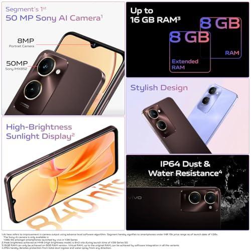 vivo Y28s 5G (Vintage Red, 6GB RAM, 128GB Storage) Preowned - Image 5