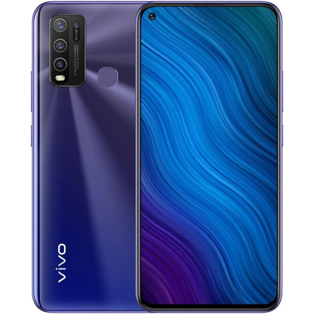 Vivo Y50 (Iris Blue, 8GB RAM, 128GB Storage) - Refurbished