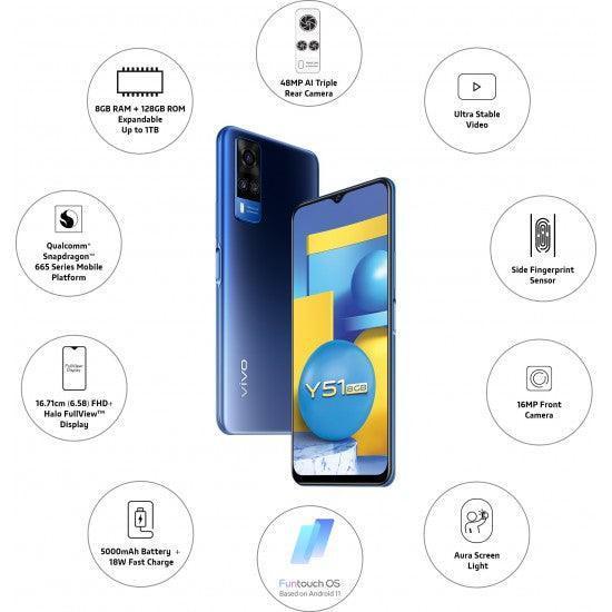 vivo Y51 (Titanium Sapphire, 128 GB) (8 GB RAM) - Image 2