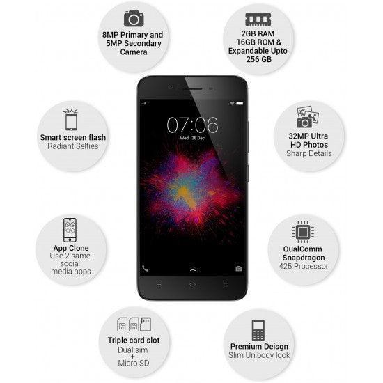 Vivo Y53 (Matte Black, 16 GB) (2 GB RAM) - Image 4