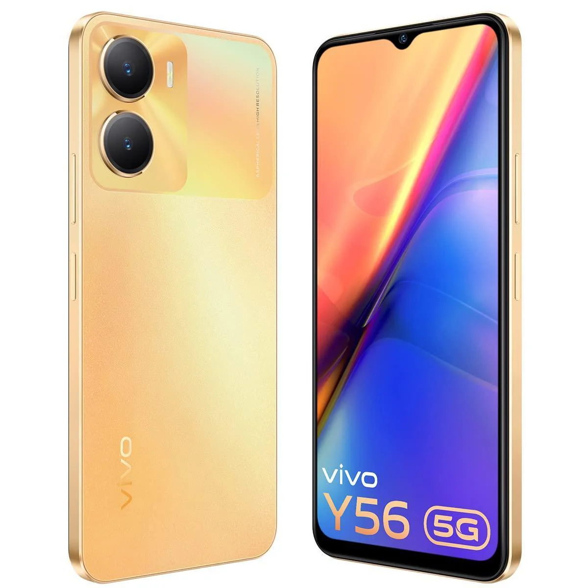 Vivo Y56 5G (Orange Shimmer, 4GB RAM, 128GB Storage) Refurbished