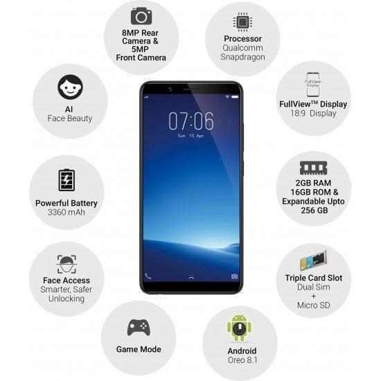 Vivo Y71i (Matte Black, STORAGE 16 GB, 2 GB RAM) Refurbished - Image 4