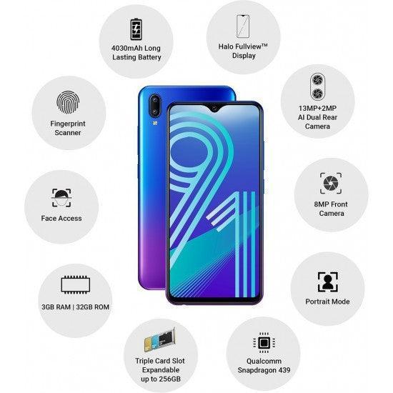Vivo Y91 (Nebula Purple, 32 GB, 3 GB RAM) Refurbished - Image 4