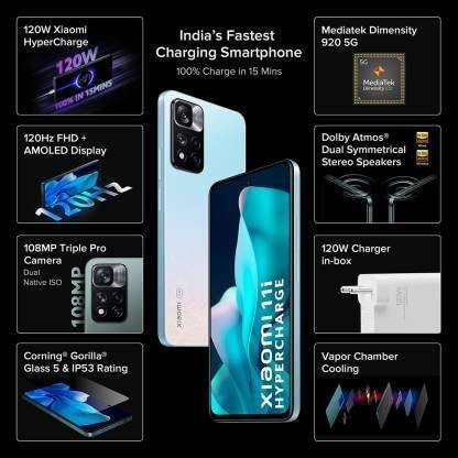 Xiaomi 11i 5G Hypercharge (Pacific Pearl, 6GB RAM, 128GB Storage), (MZB0A55IN) Refurbished - Image 2